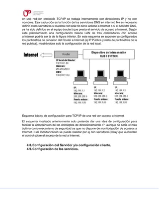 Optimo Ip ESQUEMA DEL INFORME DE CURSO REDES Y COMUNICACIONES I PARA EL DISEÑO E ...