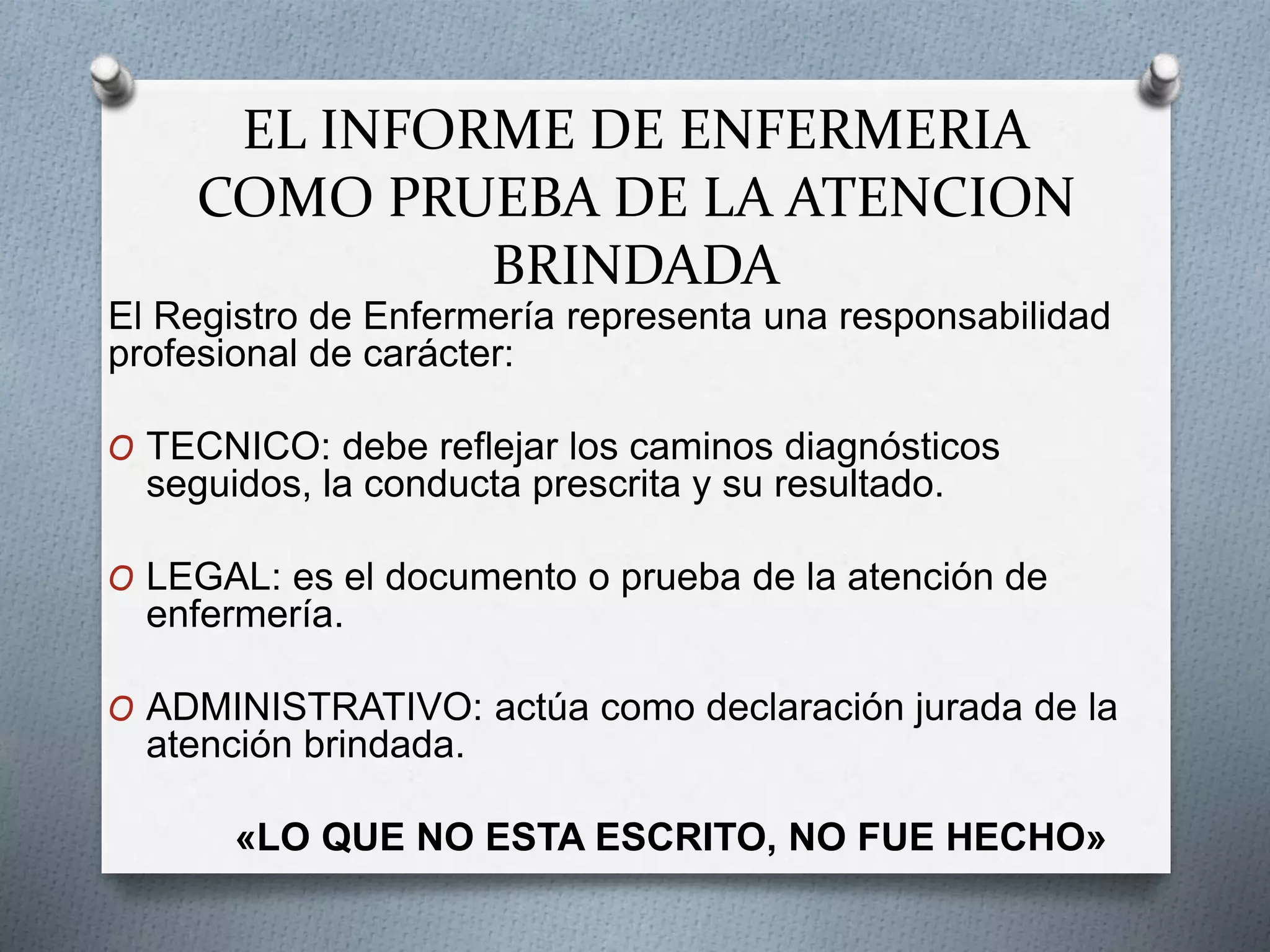 Informe de Enfermeria | PPTX