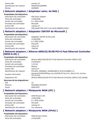Microsoft Ras Async Adapter Informe de everest | DOCX
