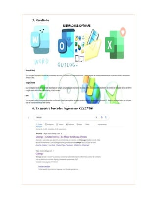 5. Resultado
6. En nuestro buscador ingresamos CLIENGO
 