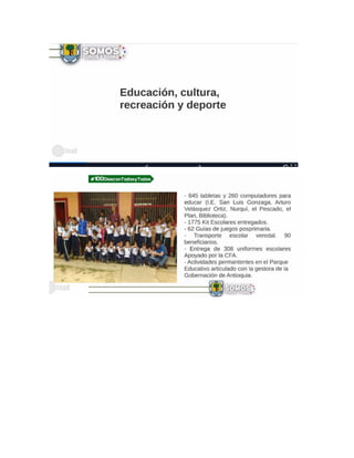 Informe de  gestión 100 días