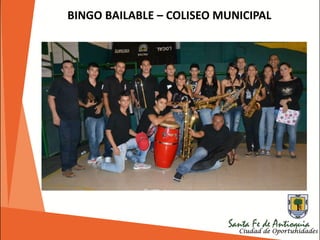 BINGO BAILABLE – COLISEO MUNICIPAL
 