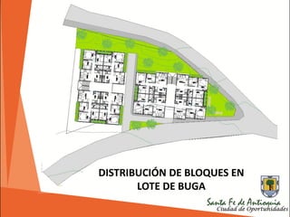 DISTRIBUCIÓN DE BLOQUES EN
LOTE DE BUGA
 