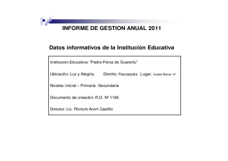 Informe De Gestión Anual Nuevo Documento De Microsoft Office