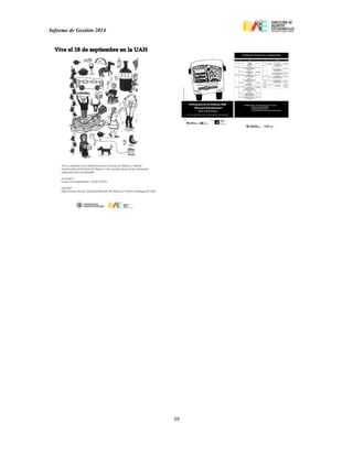 Informe de Gestión 2014
39
 