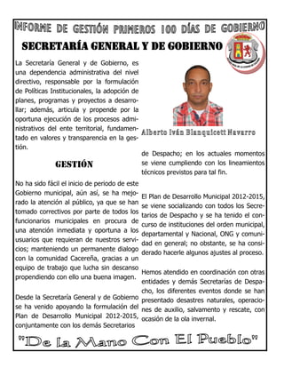 Informe de gestión primeros 100 días de gobierno | PDF