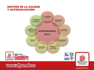 GESTIÓN DE LA CALIDAD
Y AUTOEVALUACIÓN
 