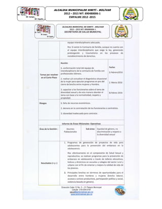 Dirección Calle 12 No. 5 – 31 Palacio Municipal
www.simiti-bolivar.gov.co
ALCALDIA MUNICIPALDE SIMITÌ – BOLÌVAR
2012 – 2015 NIT: 890480006-1
EMPALME 2012 -2015
 
