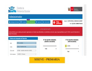 SISEVE - PRIMARIA
 