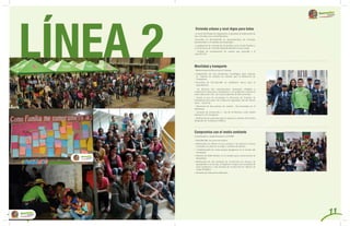 -A través del Fondo de Adaptación, se gestionó la reubicación de
una vivienda en la vereda Riochico.
-Inversión de $19.300.000 en mejoramientos de vivienda,
beneficiando a 12 familias del municipio.
- Legalización de vivienda de 53 familias en la vereda Pradera y
en el proyecto de vivienda Eduardo Rendón tercera etapa.
- Trabajo de recuperación de cartera que asciende a $
140.795.719.
- Modernización Dirección de Tránsito
• Adquisición de una plataforma tecnológica para mejorar
el registro de trámites de tránsito ante el Ministerio de
Transporte.
• Inversión de $11.362.200 en mobiliario nuevo para la
dependencia.
- Se dictaron dos capacitaciones mensuales dirigidas a
conductores infractores, estudiantes y a la población en general
sobre educación vial, con la participación de 680 personas.
- Desde el mes de noviembre la Dirección de Tránsito de
Donmatías hace parte de la Mesa de seguridad vial del aburrá
norte – Hatovial.
- Ejecución de dos puestos de control vial semanales en el
municipio.
- Acciones de promoción y uso de la bicicleta como medio
alternativo de transporte.
- Realización de gestiones para la puesta en marcha del Centro
Integrado de Transporte Público.
Actualizamos e implementamos el PGIRS
• $18.000.000 de pesos invertidos.
• Realización de talleres en las escuelas y las Juntas de Acción
Comunal en temas de reciclaje y siembra de árboles.
• Conformación de cuatro grupos piragüeros en 4 veredas del
municipio.
• Siembra de 2000 árboles en 27 predios para conservación de
humedales.
• Realización de dos jornadas de recolección de envases de
agroquímicos en las que se lograron recoger tres toneladas de
estos productos y una jornada de recolección de objetos de
riesgo biológico.
• Jornadas de educación ambiental.
 
