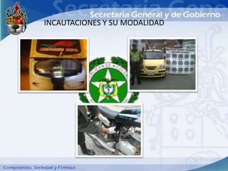 INCAUTACIONES Y SU MODALIDAD
 