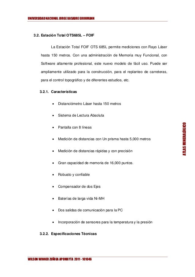 Informe de Geodesia N° 04