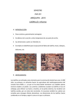 Rectangular Informe Informe de ladrillo | DOCX