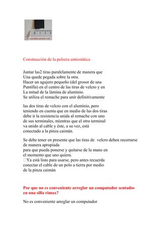 Informe de la electricidad estatica