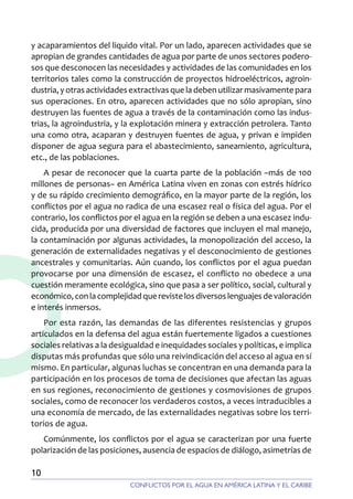 Informe: Estado del agua en América Latina y el Caribe | PDF