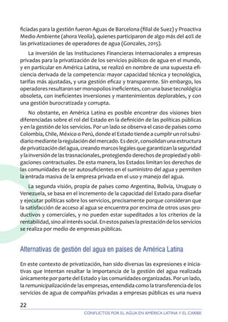 Informe: Estado del agua en América Latina y el Caribe | PDF