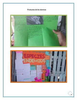 76 
Productos de los alumnos 
 
