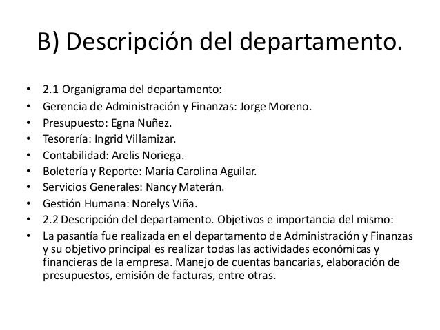 Informe de pasantía