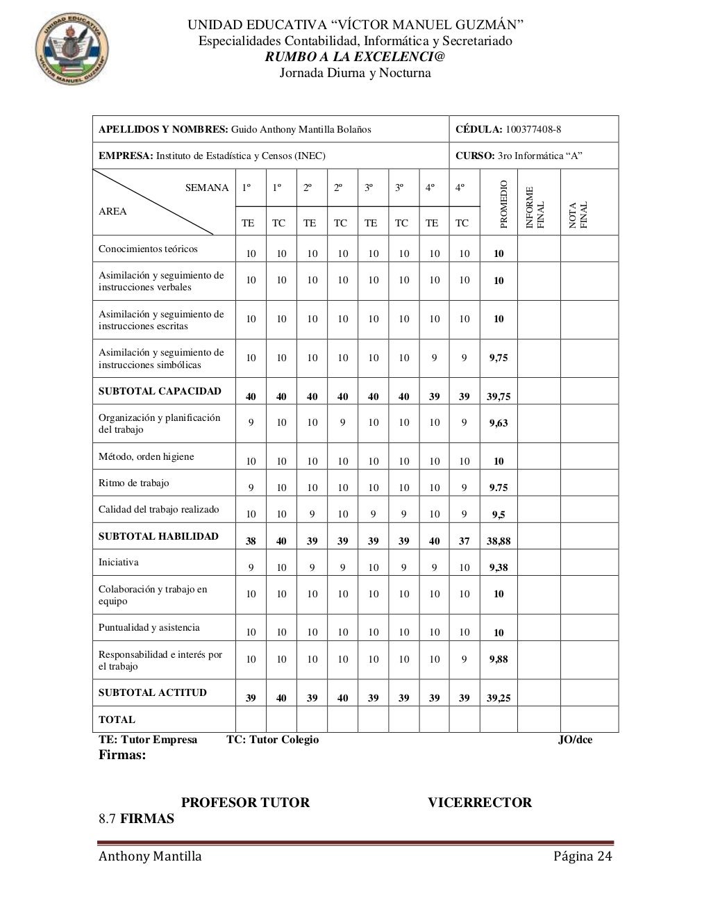 Informe De Pasant as bien Elaborado 