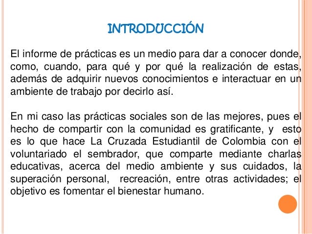 Informe de práctica
