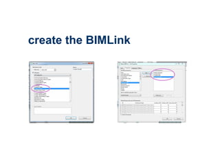 create the BIMLink
 