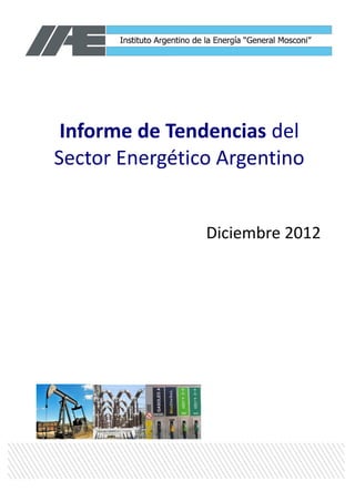 Informe de Tendencias del
Sector Energético Argentino


                Diciembre 2012
 
