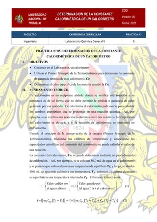 INFORME_DETERMINACIÓN DE LA CONSTANTE CALORIMÉTRICA DE UN CALORÍMETRO_LABORATORIO_Q.G II_UNT_2021.pdf
