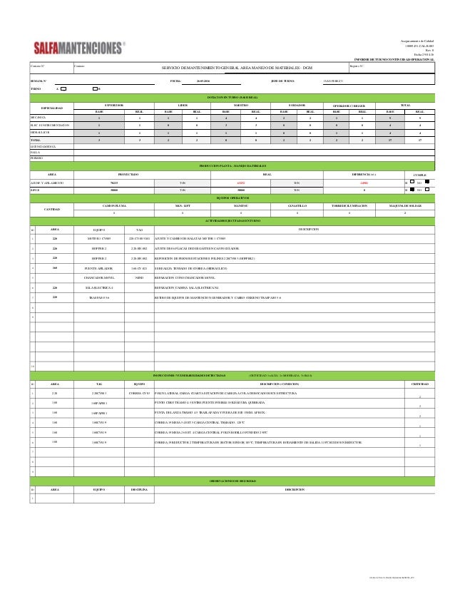 Informe de turno continuidad operacional 26 052016 jpv