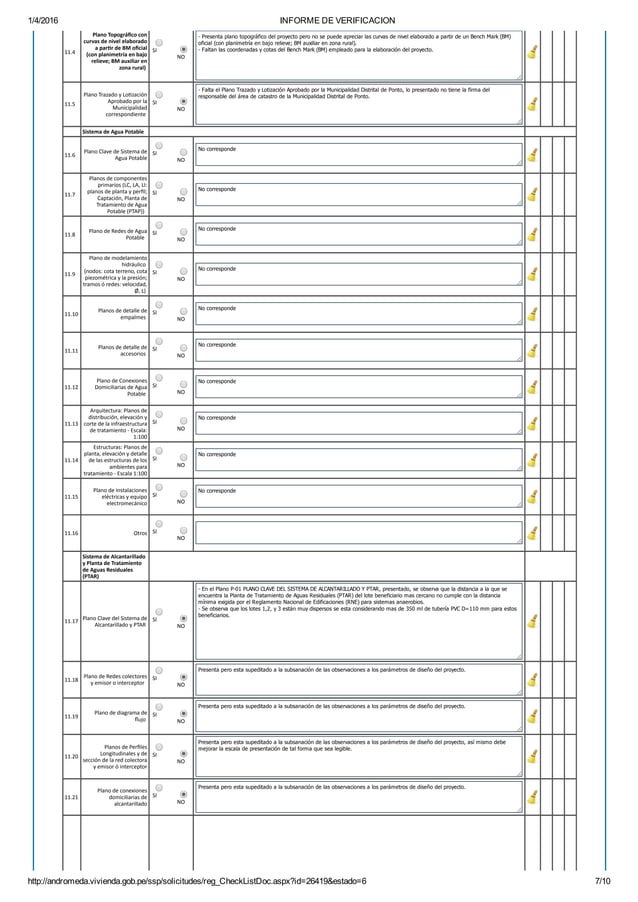 Informe de verificacion | PDF