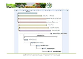 DISEÑO DE PLANTAS AGROINDUSTRIALES – UNIVERSIDAD NACIONAL DE TRUJILLO
 
