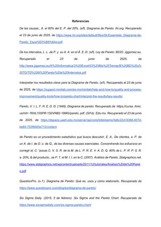 Informe distribución de frecuencias y diagrama de Pareto en Excel.pdf
