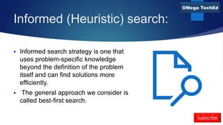 Informed search | PPTX
