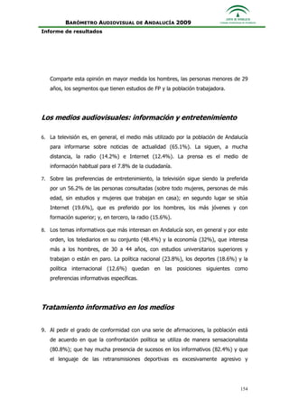 Informe Ejecutivo Consejo Audiovisual