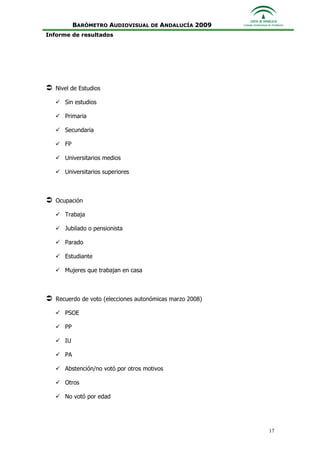 Informe Ejecutivo Consejo Audiovisual