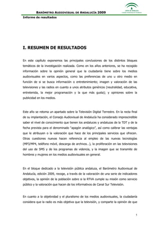 Informe Ejecutivo Consejo Audiovisual
