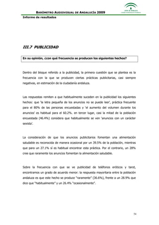 Informe Ejecutivo Consejo Audiovisual