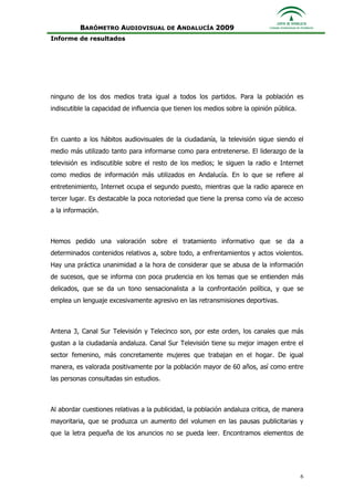 Informe Ejecutivo Consejo Audiovisual