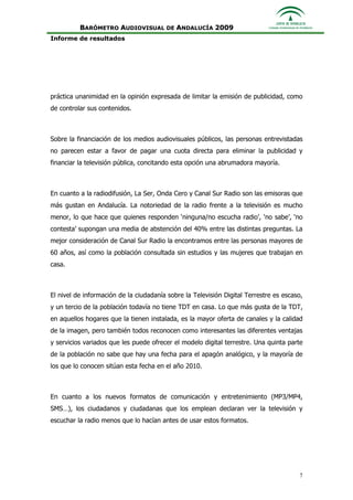 Informe Ejecutivo Consejo Audiovisual