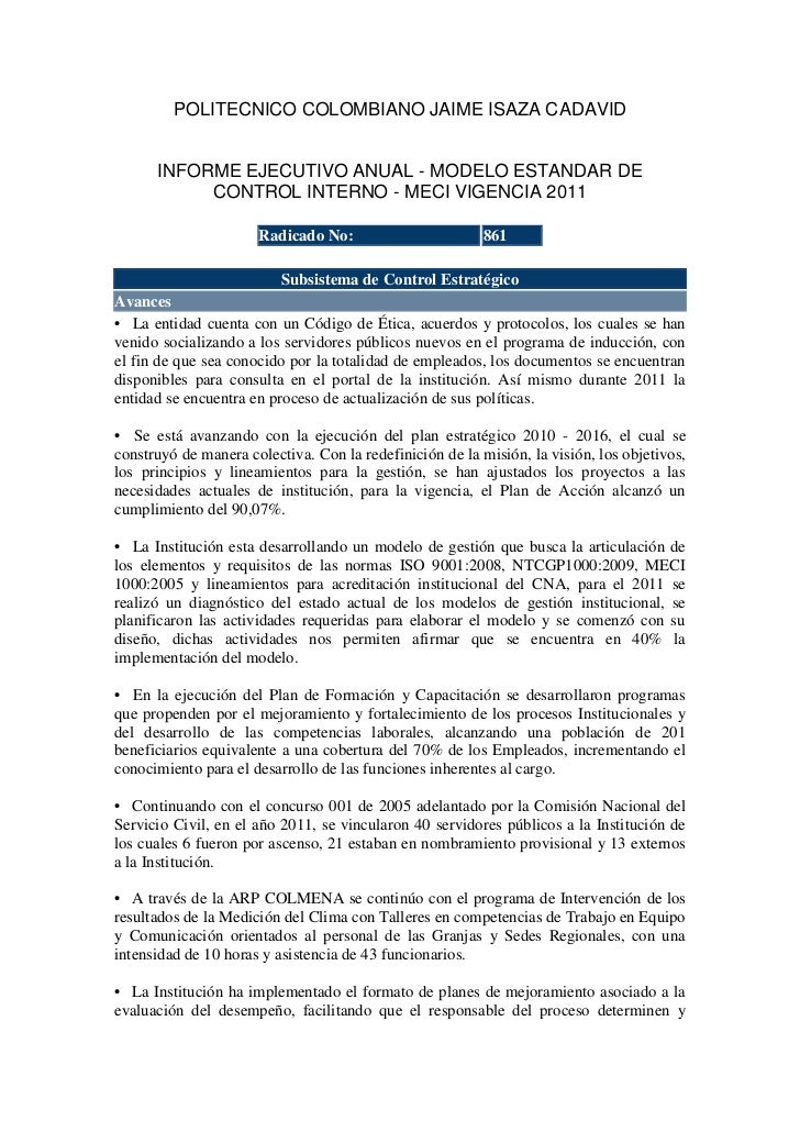 informe ejecutivo control_interno_2011 informe ejecutivo
