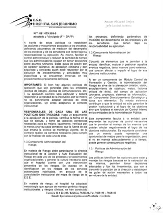 Informe ejecutivo cuatrimestral del sistema de control de interno | PDF