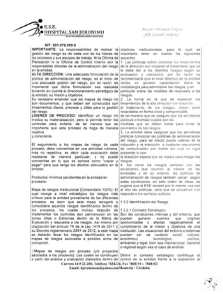 Informe ejecutivo cuatrimestral del sistema de control de interno | PDF
