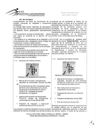 Informe ejecutivo cuatrimestral del sistema de control de interno | PDF