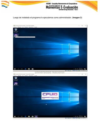 Luego de instalado el programa lo ejecutamos como administrador. (Imagen 2)
 