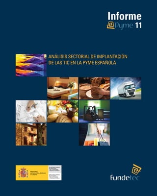 11




Análisis sectorial de implantación
de las TIC en la pyme española




                                     1
 