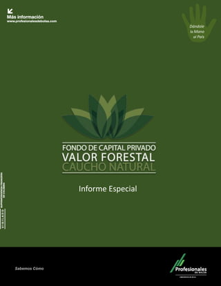 Dándole
                                  la Mano
                                    al País




               Informe Especial




Sabemos Cómo
 