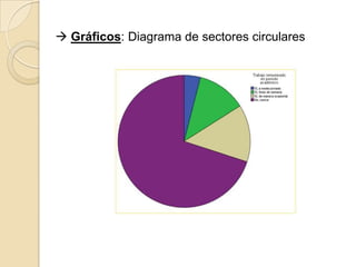  Gráficos: Diagrama de sectores circulares
 