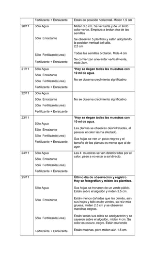 Informe experimento plantas 