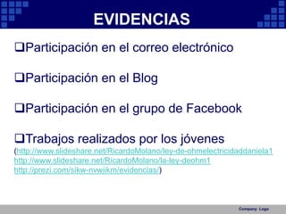 Company  LogoEVIDENCIASParticipación en el correo electrónico
