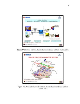 6
Figura Nº2. Sistema Eléctrico. Fuente: Superintendencia de Planta Táchira. 2013.
Figura Nº3. Área de Influencia de la Planta. Fuente: Superintendencia de Planta
Táchira. 2013.
 