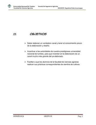 Rectangular Informe Informe final del canal rectangular iii | DOCX